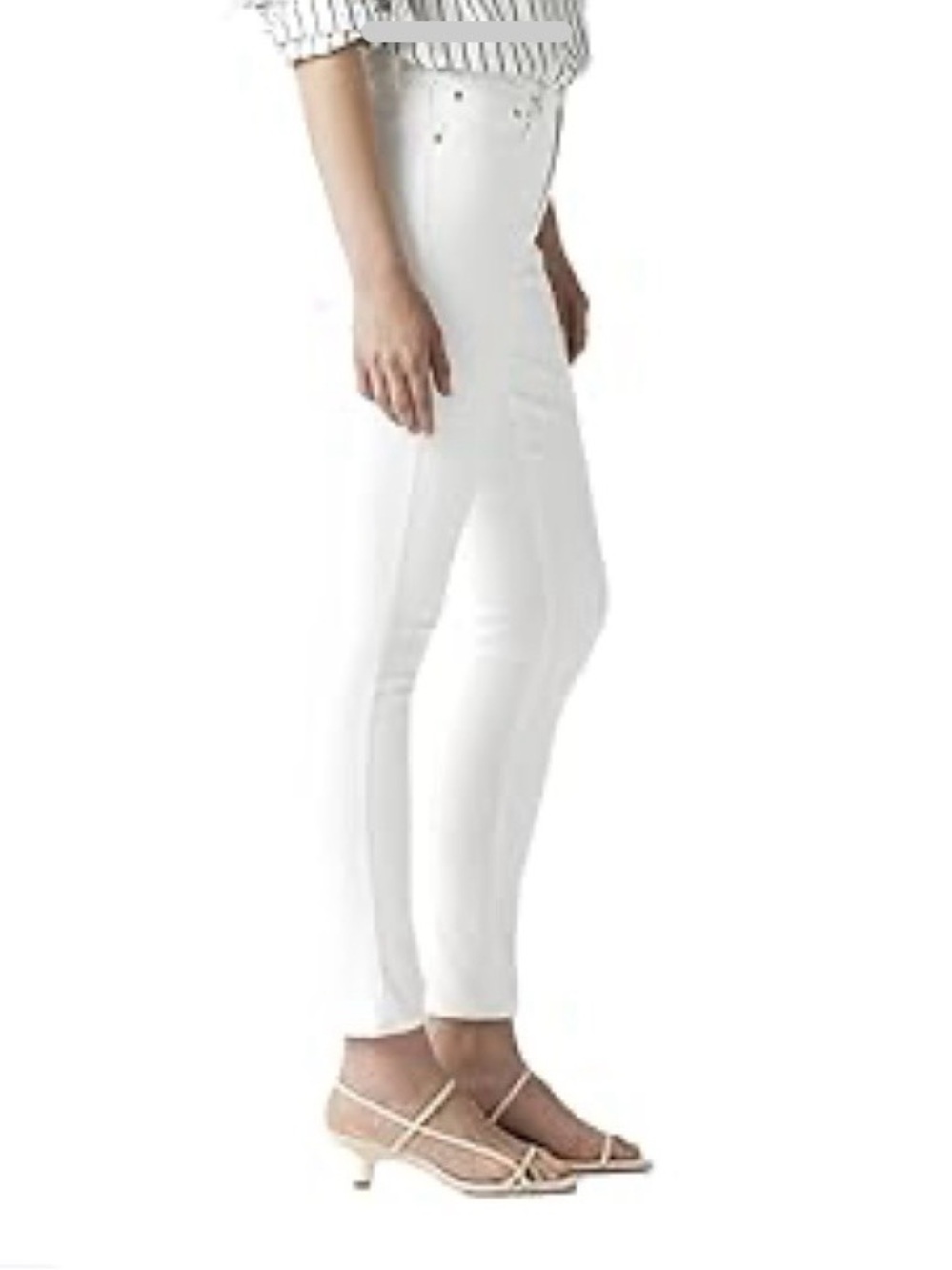 Levi's 721 High Rise Skinny Jeans White Size 26x30 - Picture 2 of 3